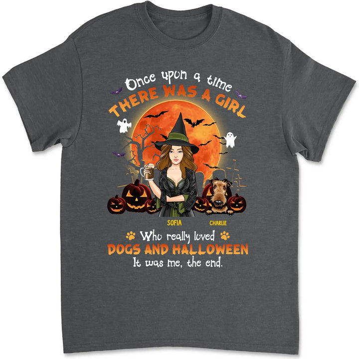 Personalized Halloween Witch Dog Mom Custom Unisex T Shirt Sweatshirt Hoodie