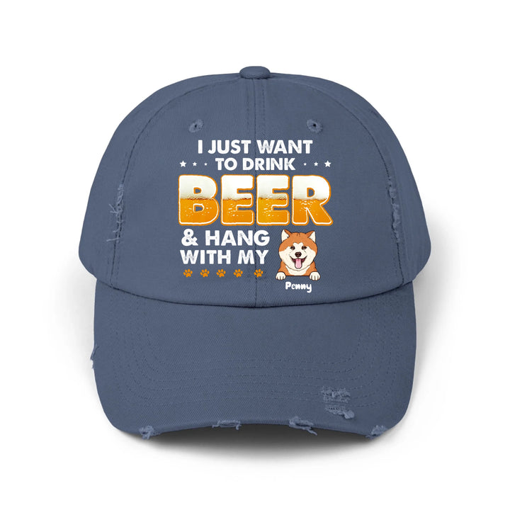 blue cap