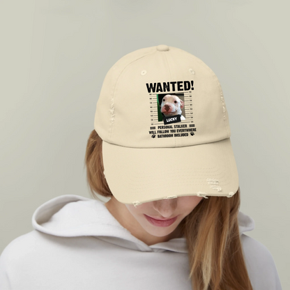 Personalized Wanted! Personal Stalker Cap Unisex Distressed Cap