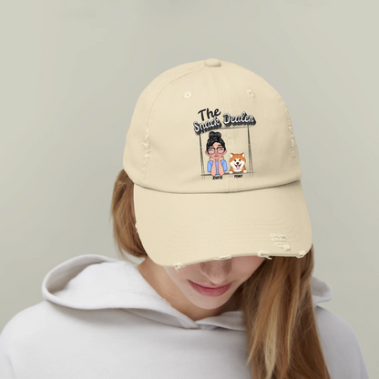 Personalized The Snack Dealer Unisex Distressed Cap