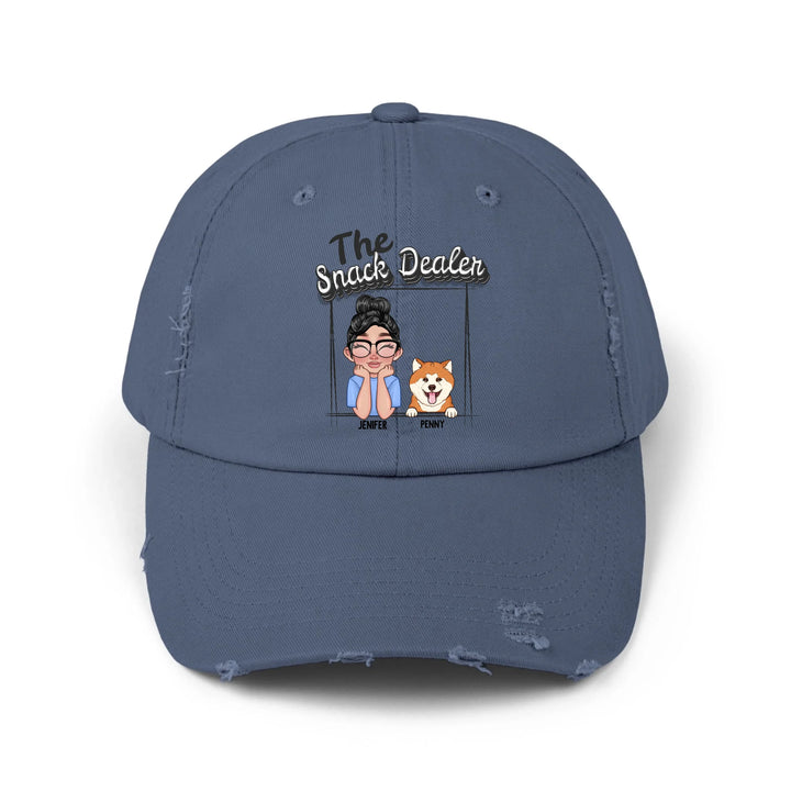 blue cap