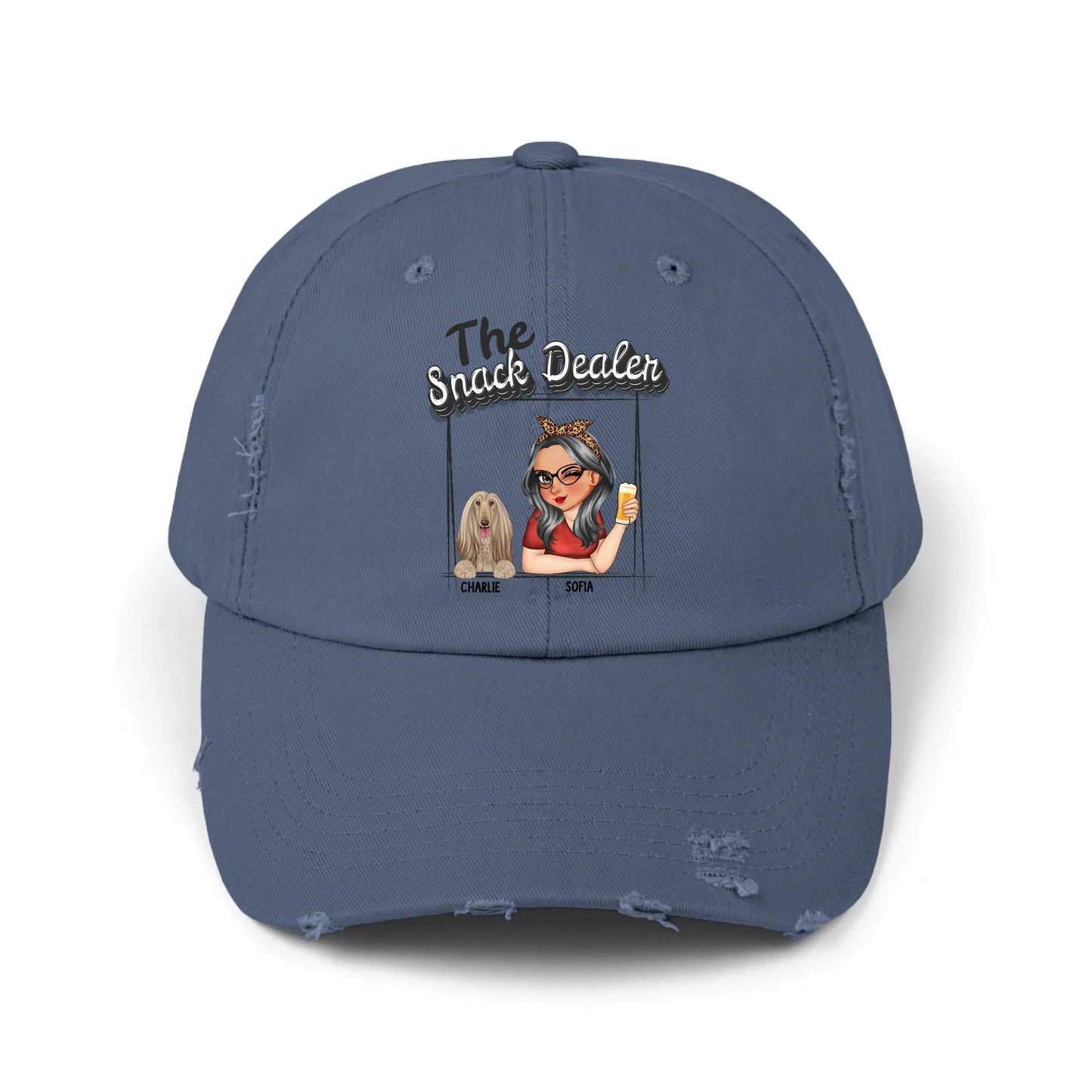 blue cap