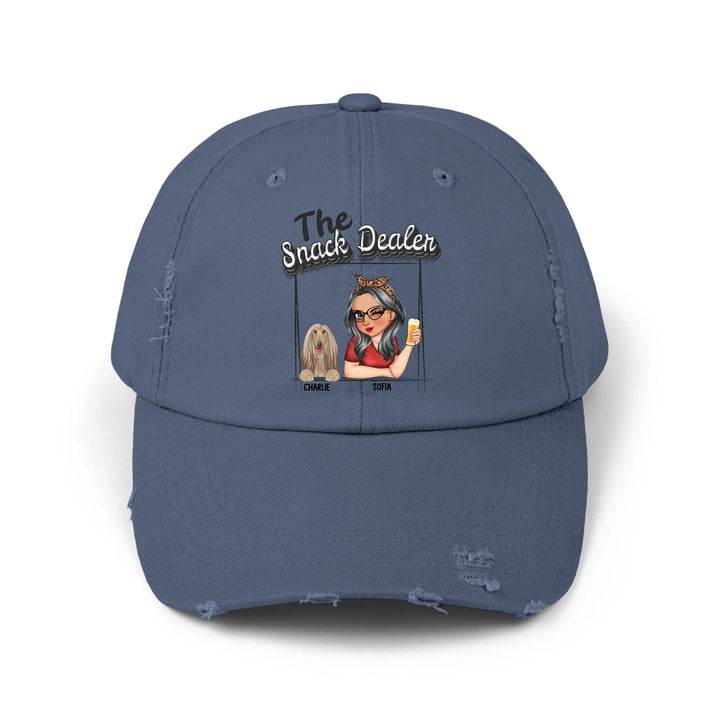 blue cap