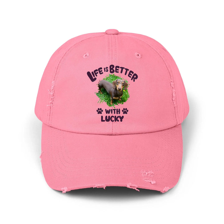 pink cap