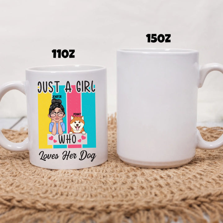 two size white mug