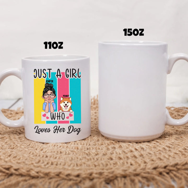 two size white mug