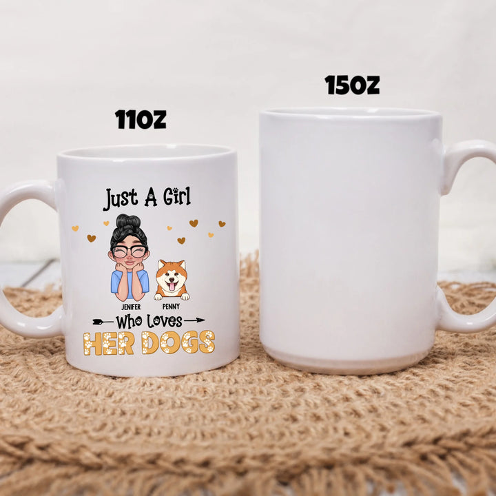 two size white mug