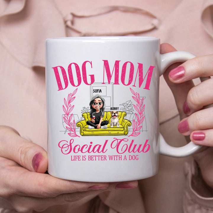 lifestyle white mug
