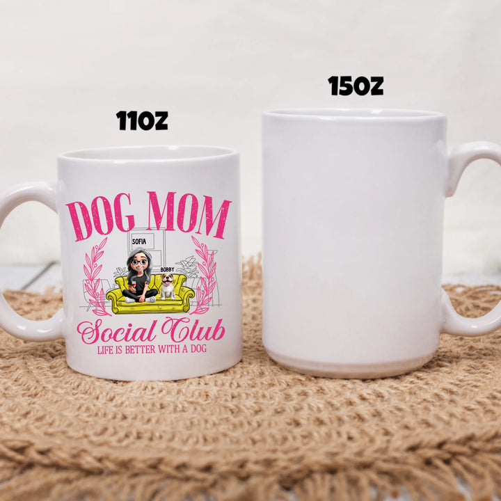 two size white mug