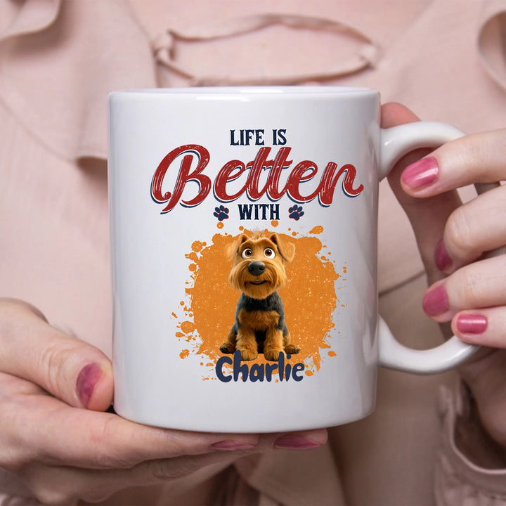 lifestyle white mug