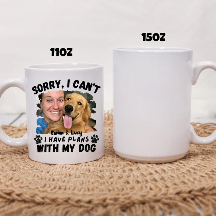 two size white mug