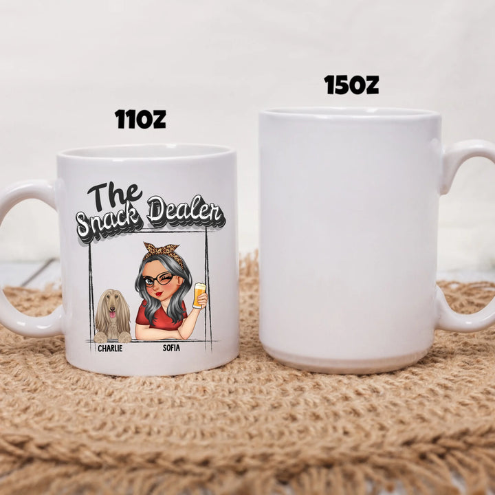 two size white mug