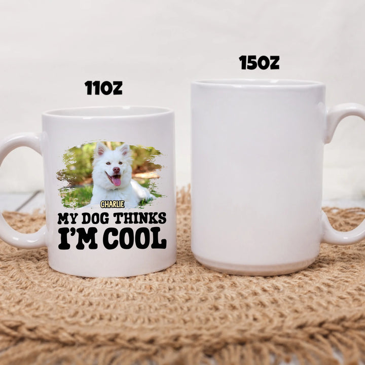 two size white mug