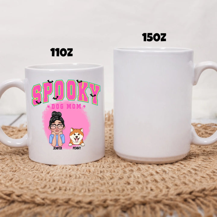 two size white mug