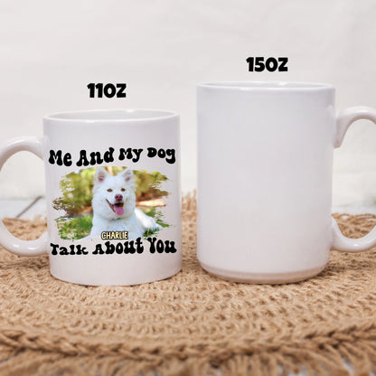 two size white mug