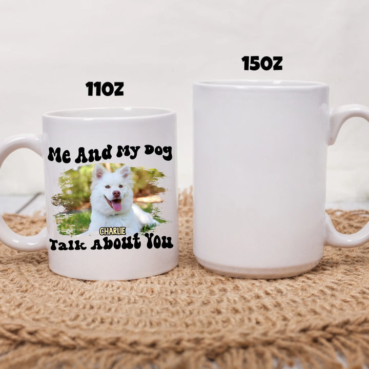 two size white mug