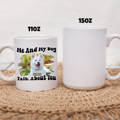 two size white mug