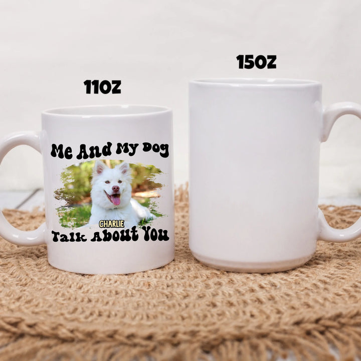 two size white mug