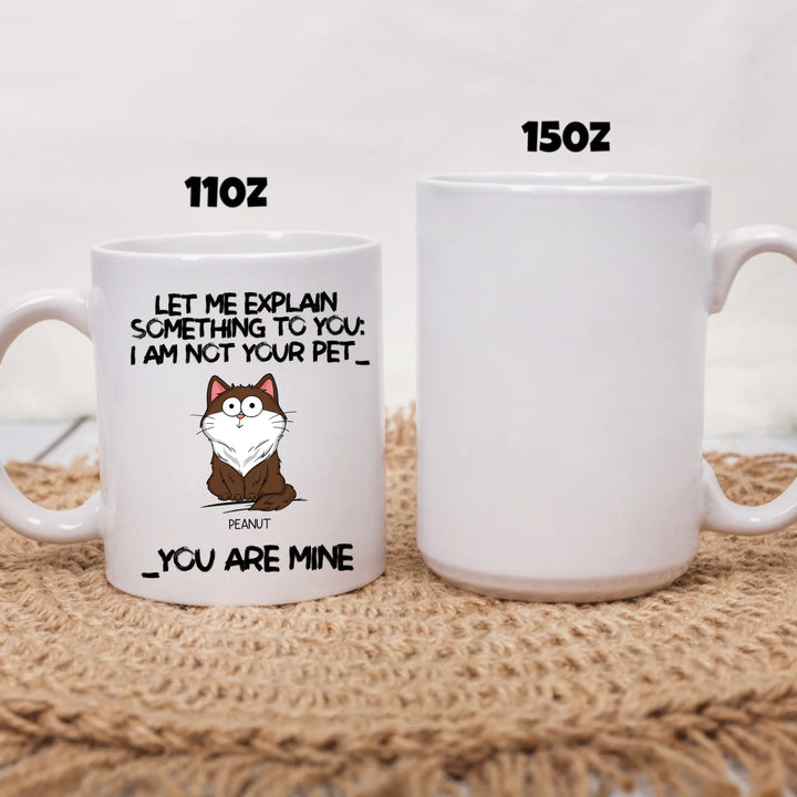 two size white mug