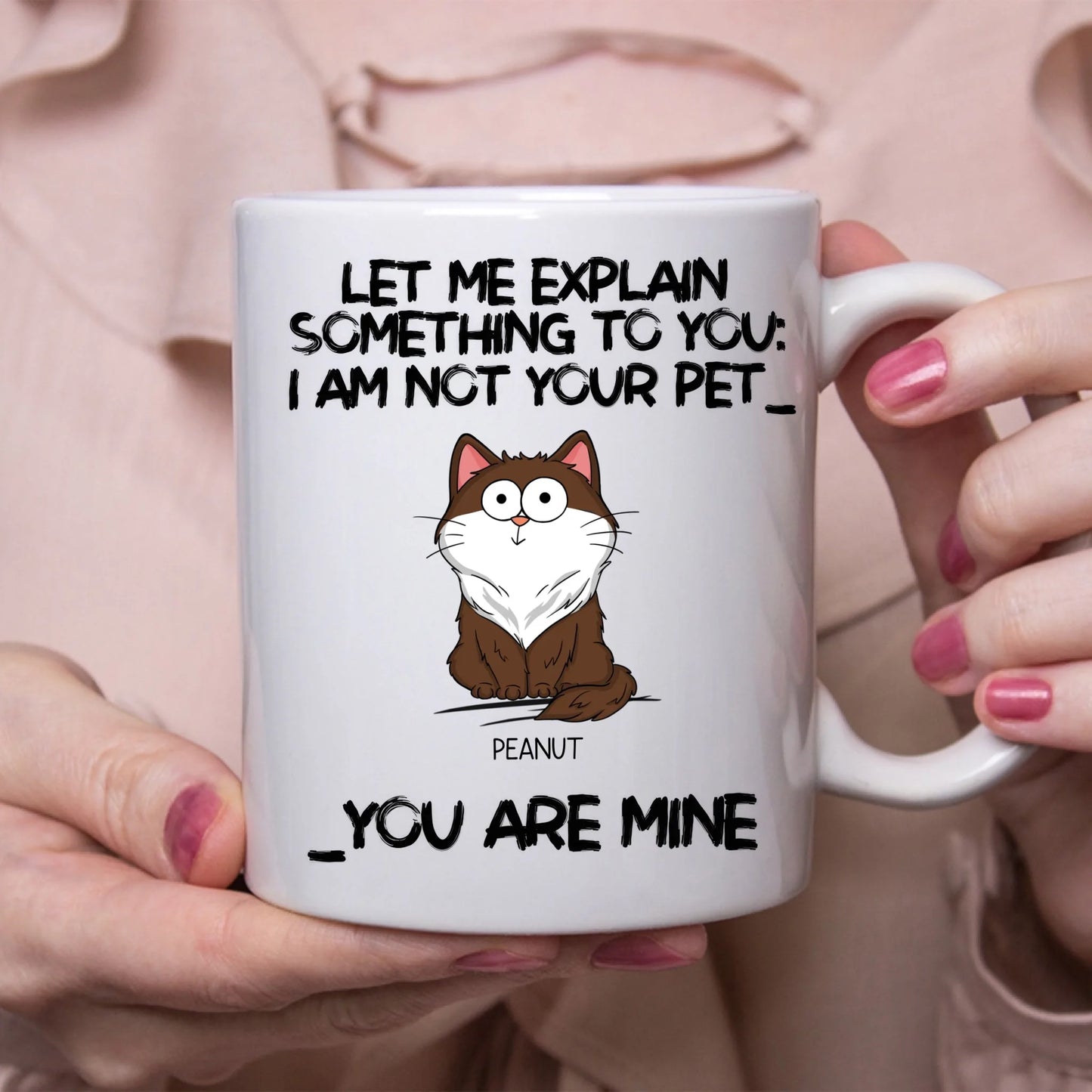 lifestyle white mug