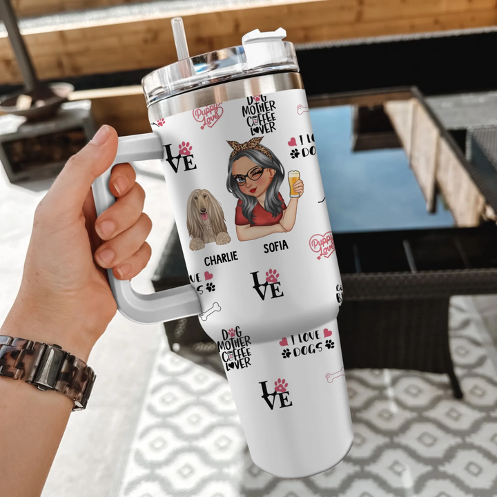 Mockup tumbler with handle 3