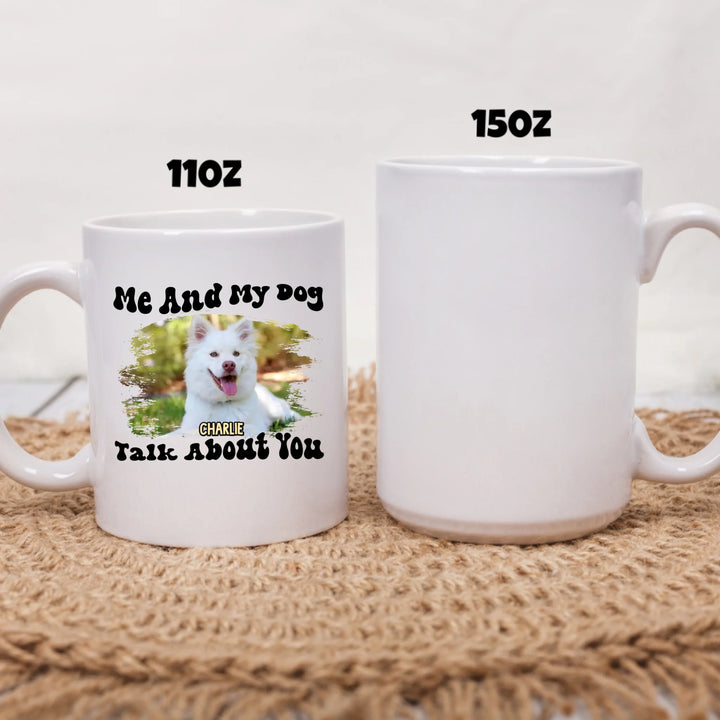 two size white mug